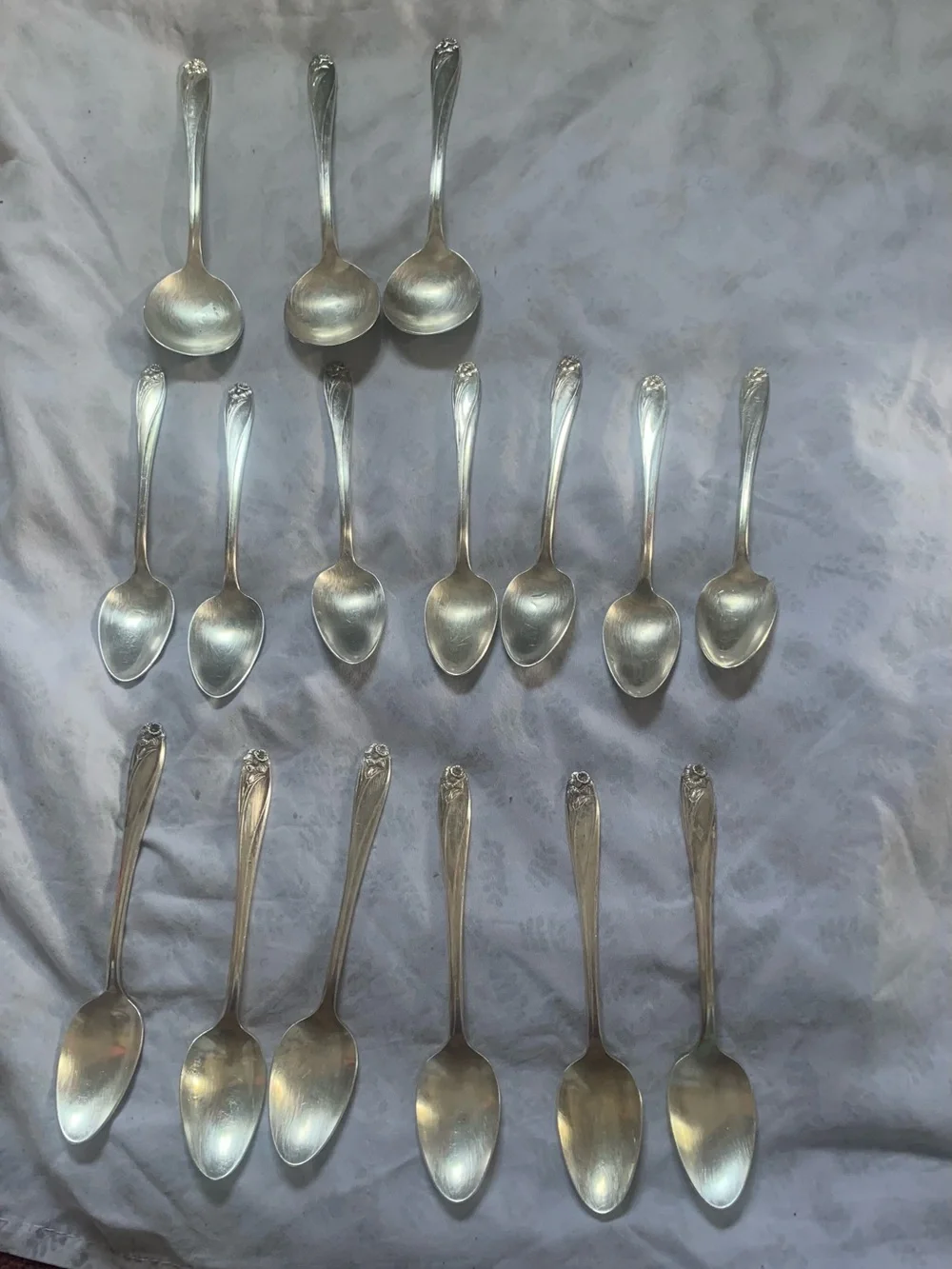 Vintage rare Daffodil Classic Silverplate Flatware Set - Elegant Service